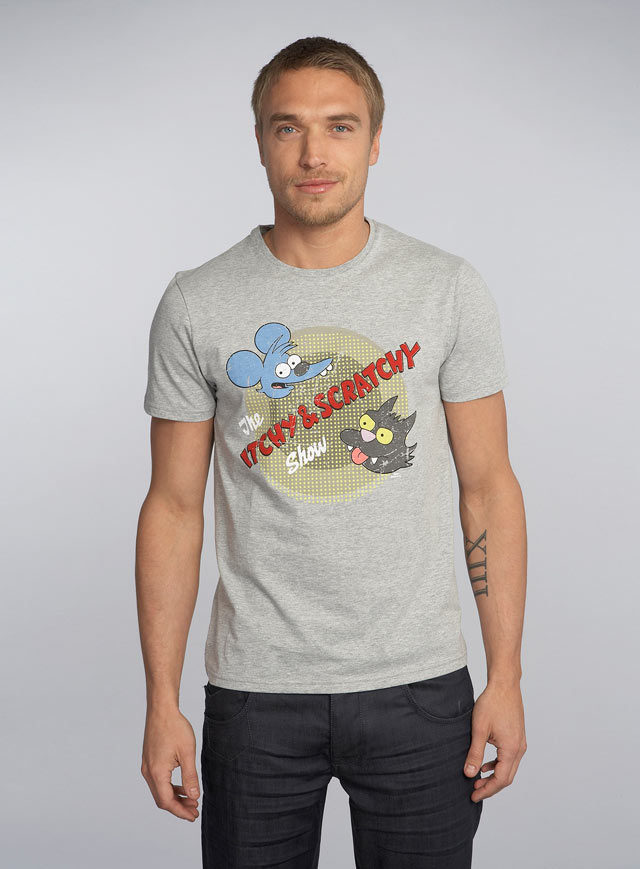 itchy and scratchy t shirt