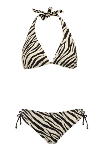 Zebra print bikini from Sainsbury's £12